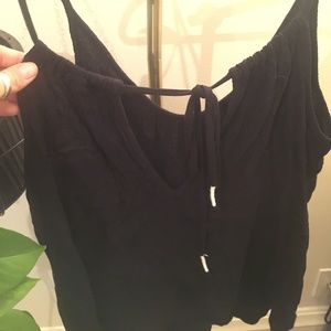 Roxy Flowy Black Tank